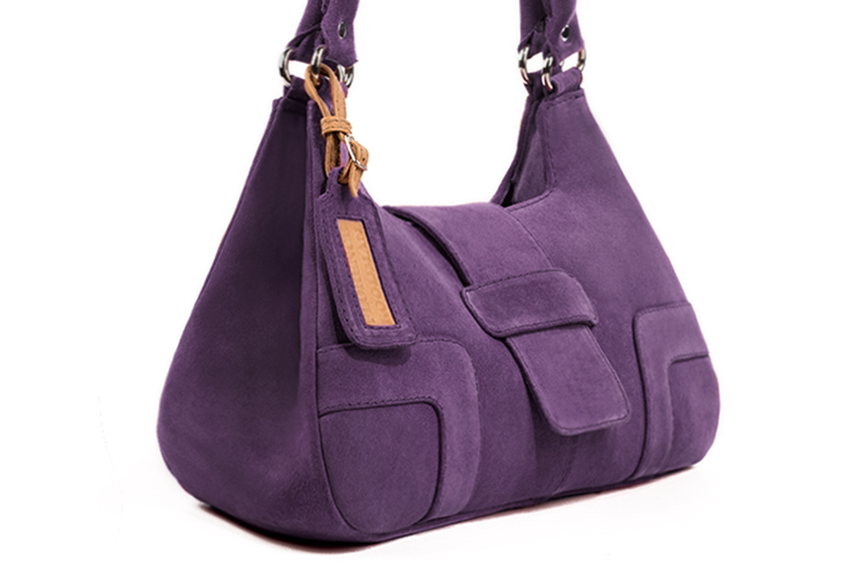 Handcrafted women's luxurious elegant handbag in premium amethyst purple leather. Perfect for elevated everyday style.   
                Choose from our luxurious collections of leather and fabric to perfectly match your handbags to your outfits.